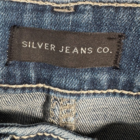 Sliver Jeans Womens 27 Blue Suki Straight Mid Rise Medium Wash Stretch - Picture 3 of 11